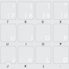 Norwegian transparent keyboard  stickers