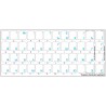 Ukrainian Russian transparent keyboard  stickers