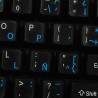 Spanish (Latin American) transparent keyboard  stickers