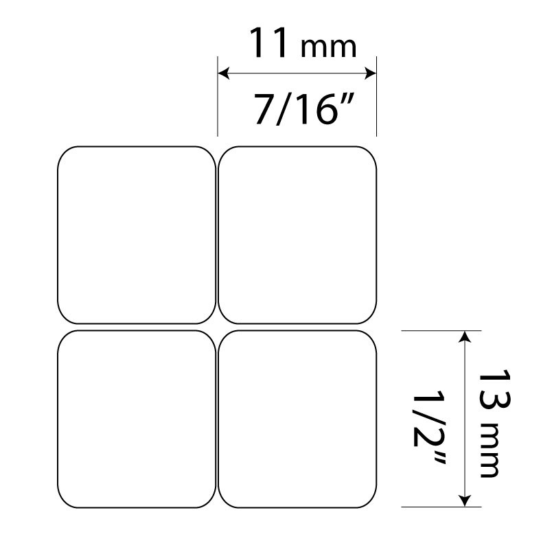 Arabic, Hebrew & English Non Transparent Stickers for White Keyboard