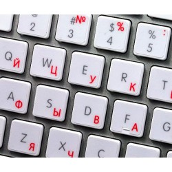 Apple Russian transparent keyboard sticker