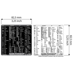 Photoshop reference keyboard hotkeys decals for Mac OS