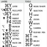 After Effects reference keyboard hotkeys decals for Mac OS