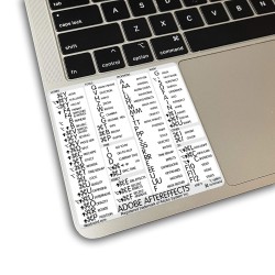 After Effects reference keyboard hotkeys decals for Mac OS