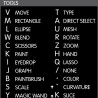 Illustrator reference keyboard hotkeys decals for Windows