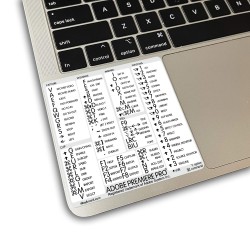 Premiere Pro reference keyboard hotkeys decals for Mac OS