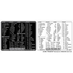 Premiere Pro reference keyboard hotkeys decals for Windows