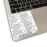 Studio One reference keyboard hotkeys decals for Mac OS