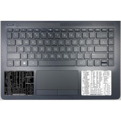 Reference keyboard hotkeys decals for Windows (3"x2,5")