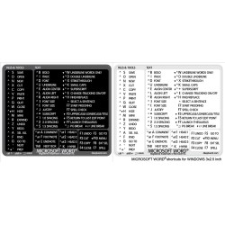 Word reference keyboard hotkeys decals for Windows