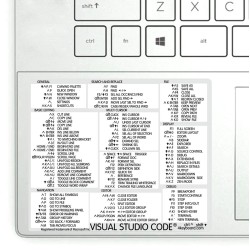 Visual Studio reference keyboard hotkeys decals for Windows