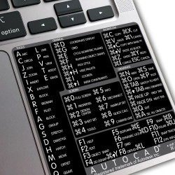 AutoCAD reference keyboard hotkeys decals for Mac OS