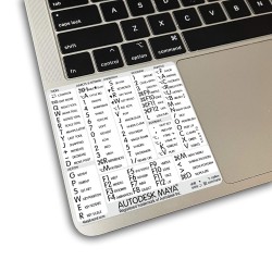 Maya reference keyboard hotkeys decals for Mac OS