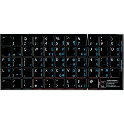 Greek-English non transparent keyboard  stickers