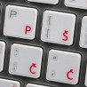 Apple Croatian/Slovenian transparent keyboard sticker