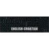 Apple Croatian/Slovenian English non transparent keyboard sticker