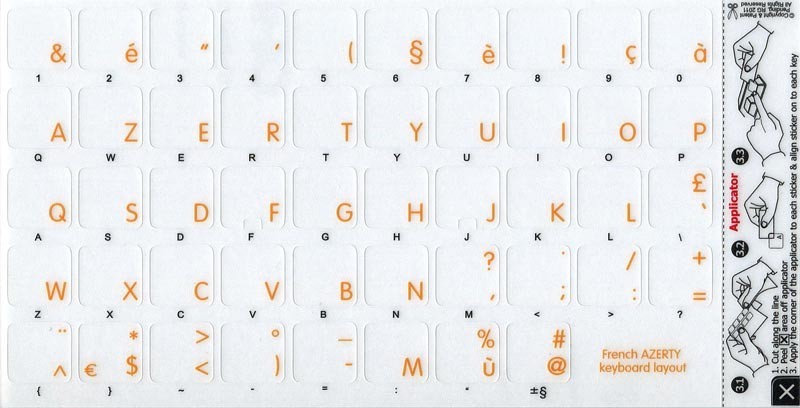 French AZERTY transp Apple