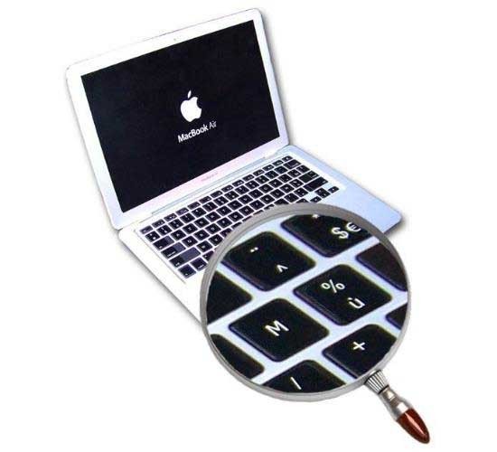 QWERTY AZERTY Conversion Sticker MacBook Pro and Air Transform Your Qwerty  Keyboard Into Azerty With a Sticker 