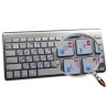 Apple Hebrew Russian transparent keyboard sticker