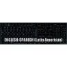 Apple Spanish Latin American English non-transparent keyboard sticker