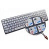 Apple Arabic Hebrew English non-transparent keyboard sticker