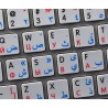 Apple Arabic Russian English non-transparent keyboard sticker