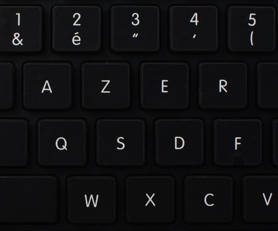  4Keyboard French AZERTY Non-Transparent Keyboard