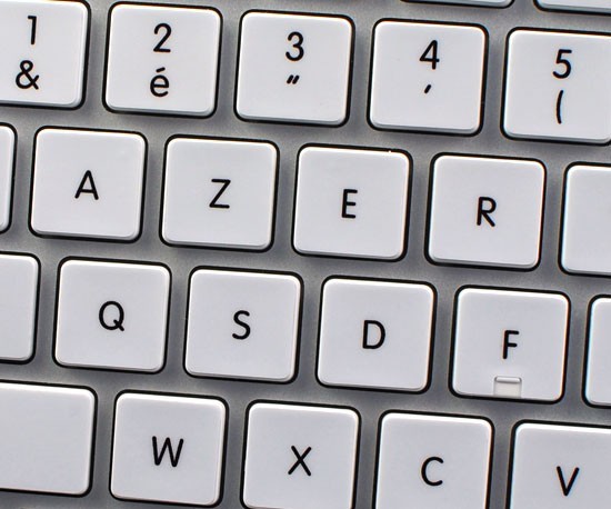 French AZERTY Transparent Keyboard Stickers