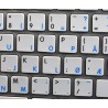 Apple Norwegian English non-transparent keyboard sticker