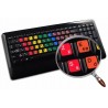 Learning French AZERTY Colored non transparent keyboard stickers