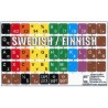 Learning Swedish/Finnish Colored non transparent keyboard stickers