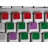 Learning English US Colored non transparent keyboard stickers