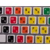 Learning English Lower & Upper Case Colored non transparent keyboard stickers