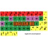 Learning English UK (Sassoon) Colored non transparent keyboard stickers
