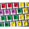 Learning English UK (Sassoon) Colored non transparent keyboard stickers