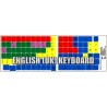 Learning English UK Colored non transparent keyboard stickers