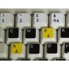 Learning English UK Colored Apple non transparent keyboard stickers