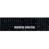 Hebrew English Notebook keyboard sticker