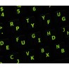 Glowing fluorescent Dvorak - English keyboard sticker