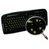 Glowing fluorescent Dvorak - English keyboard sticker