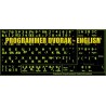 Glowing fluorescent Programmer Dvorak English keyboard sticker