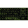 Glowing fluorescent Programmer Dvorak keyboard sticker