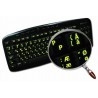 Glowing fluorescent Danish English keyboard sticker