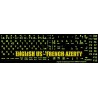 Glowing fluorescent French AZERTY English keyboard sticker