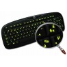 Glowing fluorescent French AZERTY keyboard sticker