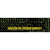 Glowing fluorescent French QWERTY - English keyboard sticker