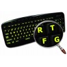 Glowing fluorescent English US Large Lettering keyboard sticker