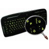 Glowing fluorescent German English keyboard sticker