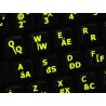 Glowing fluorescent Hungarian English keyboard sticker
