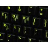 Glowing fluorescent Korean English keyboard sticker